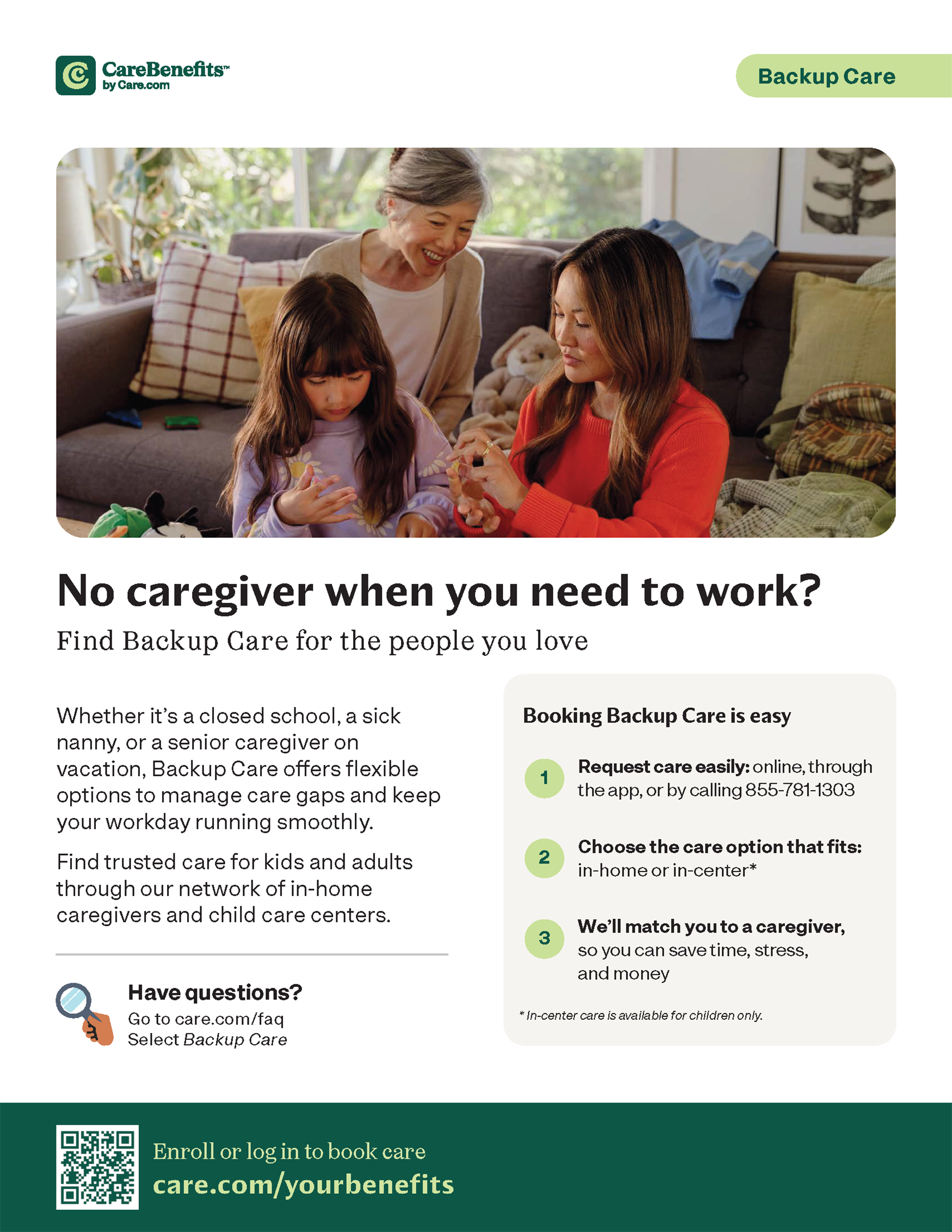 Backup Care Flier